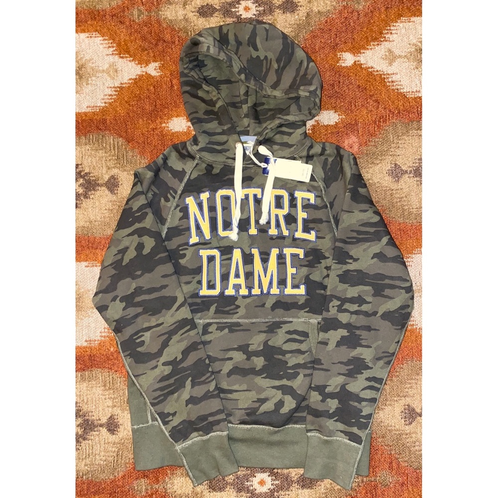 Men’s Camo Notre Dame Hoodie -NWT